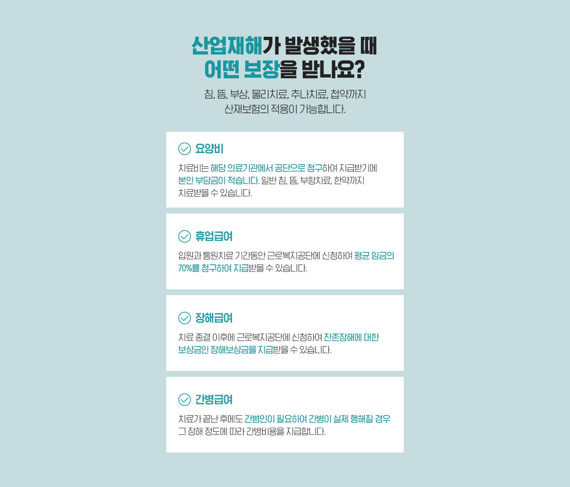 입원 집중치료가 필요한 케이스